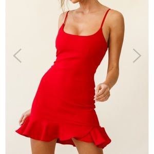 Emoji body on mini dress red Size small